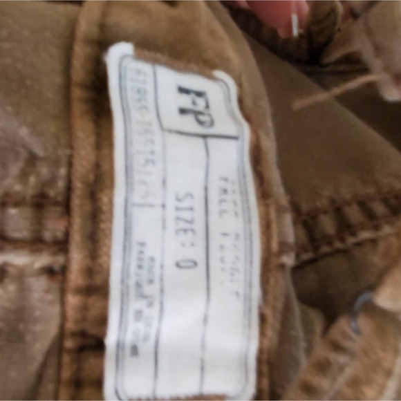 Free People Vintage Tan Corduroy Overall Skirt - Picture 6 of 6